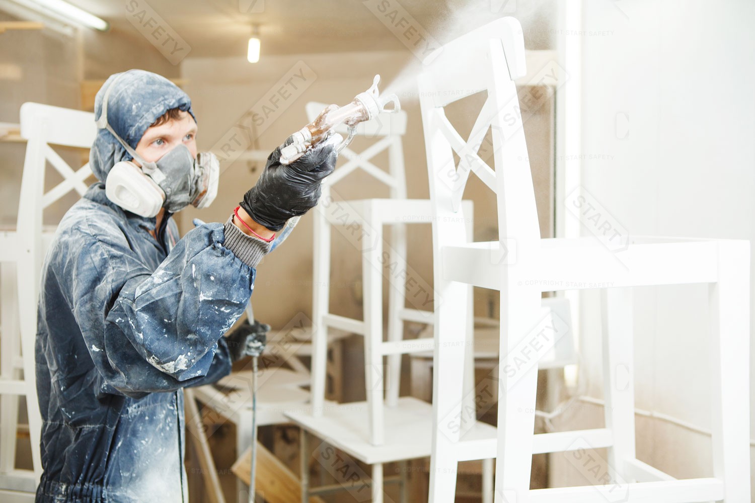 Using A Half Mask Respirator To Protect From Paint Fumes