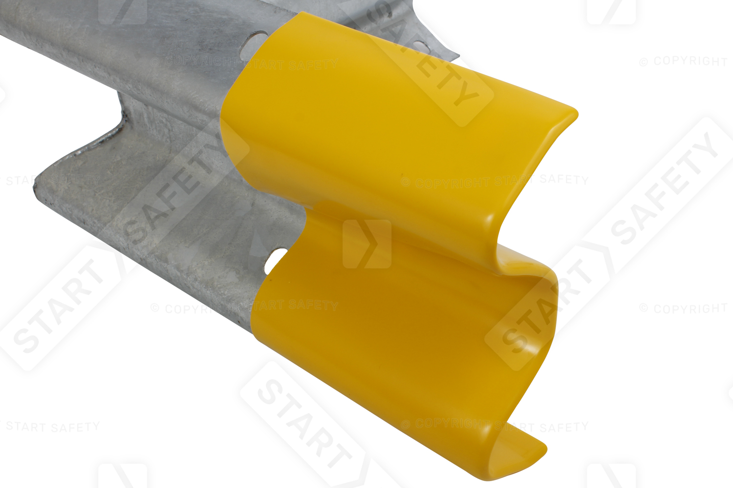 Yellow Flexible Sleeve Ends For Armco Barrier