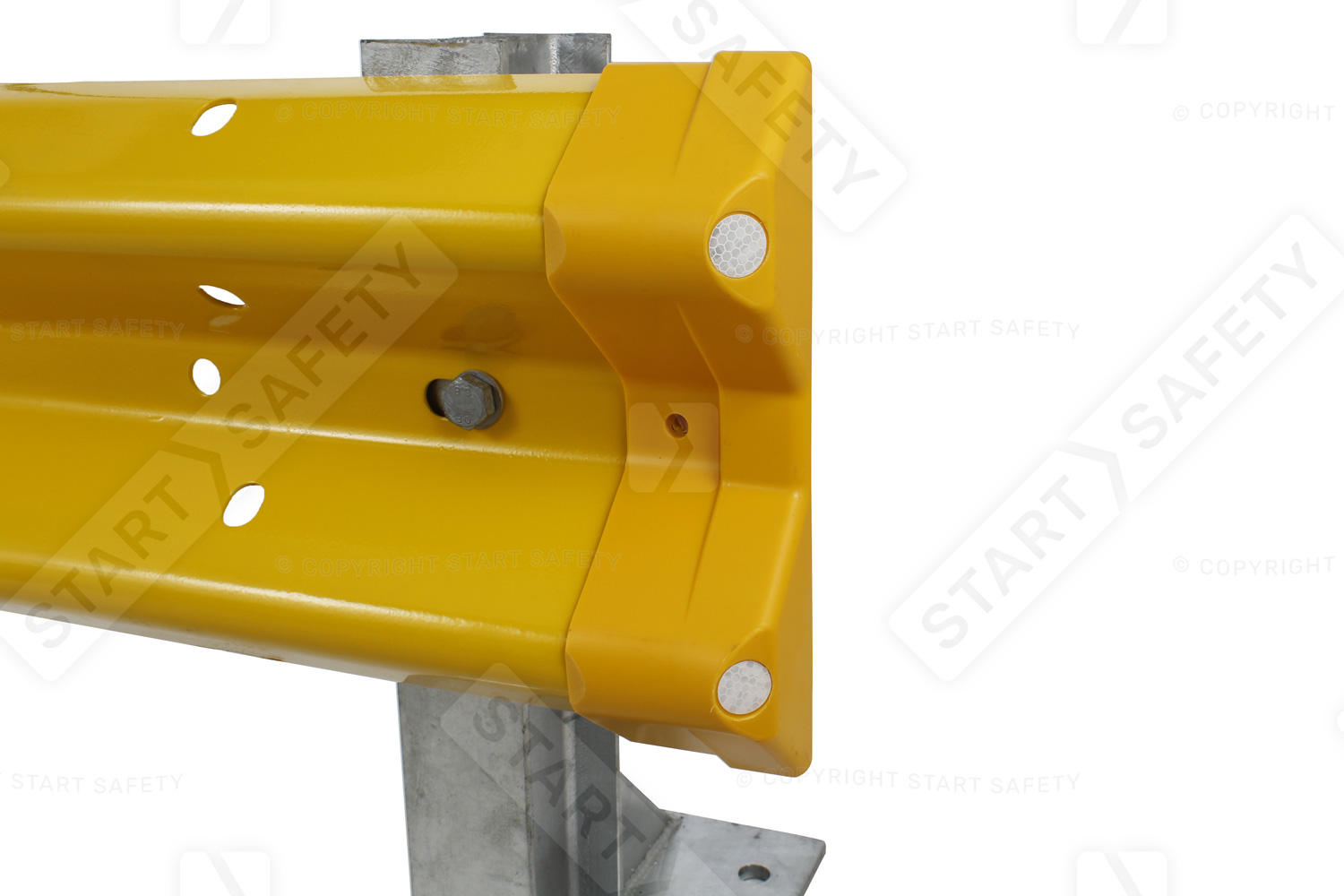 Yellow Rigid Safety End On Beam