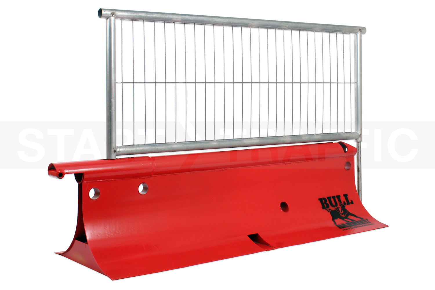 Bull Barrier With Fence Top Accessory