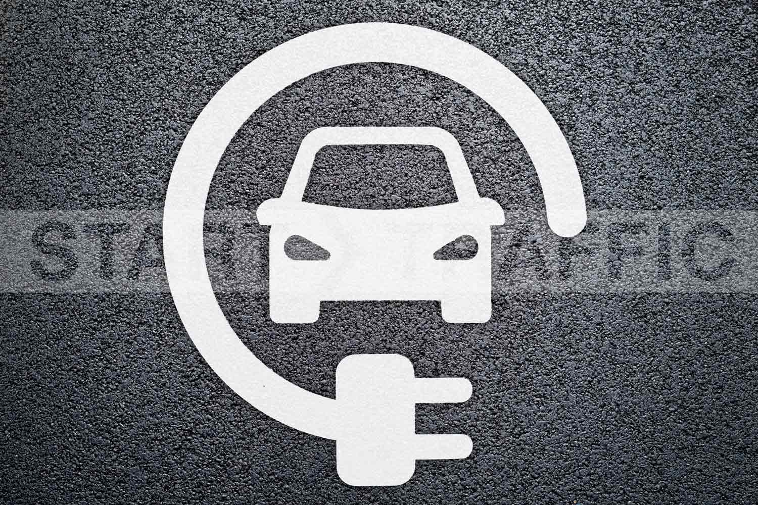 Alternative car charging symbol