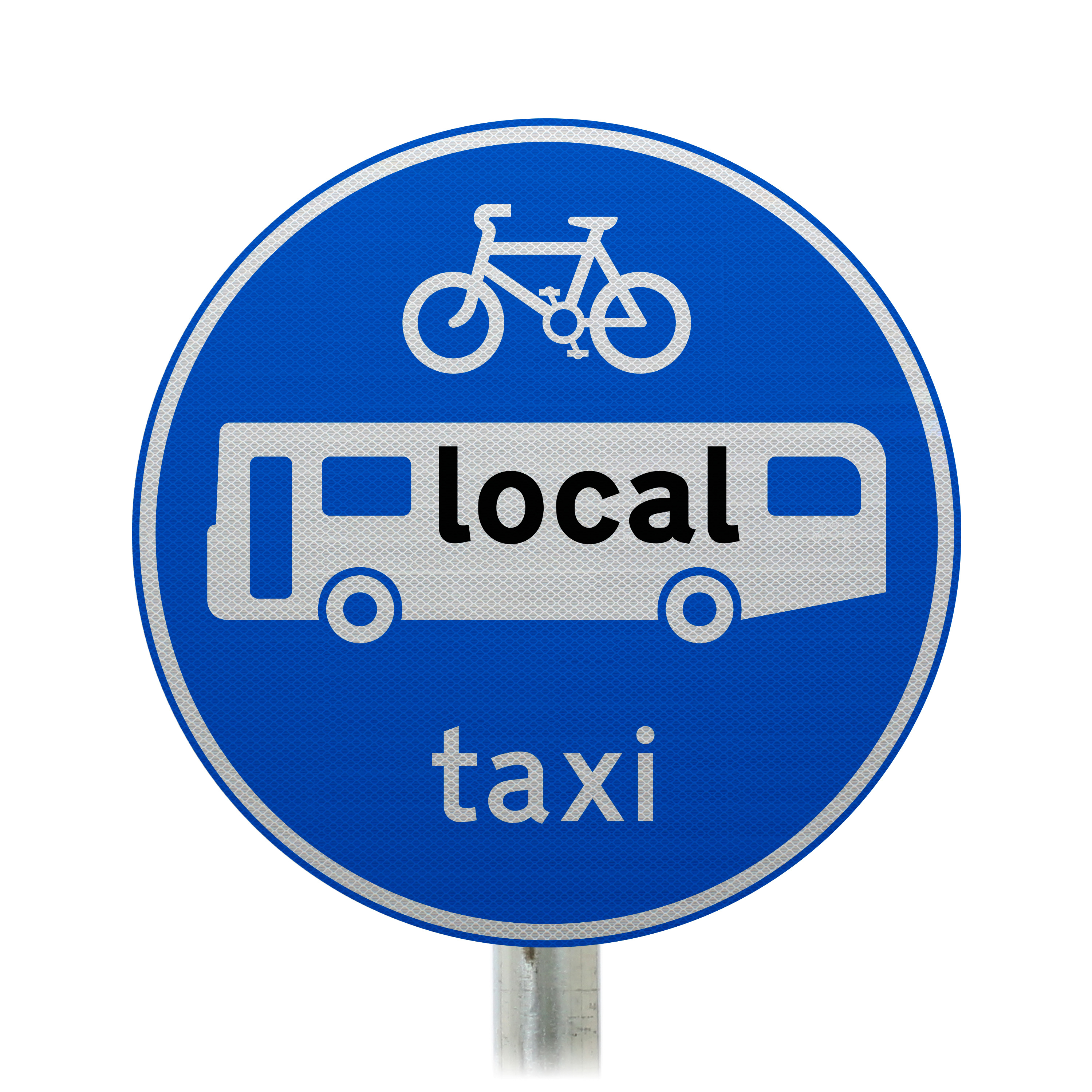 953 local buses, cycles and taxis Post Mounted Sign 