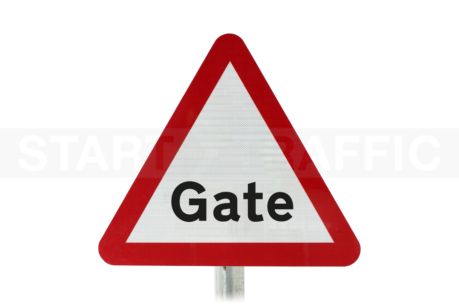 Gate Ahead Post Mounted sign