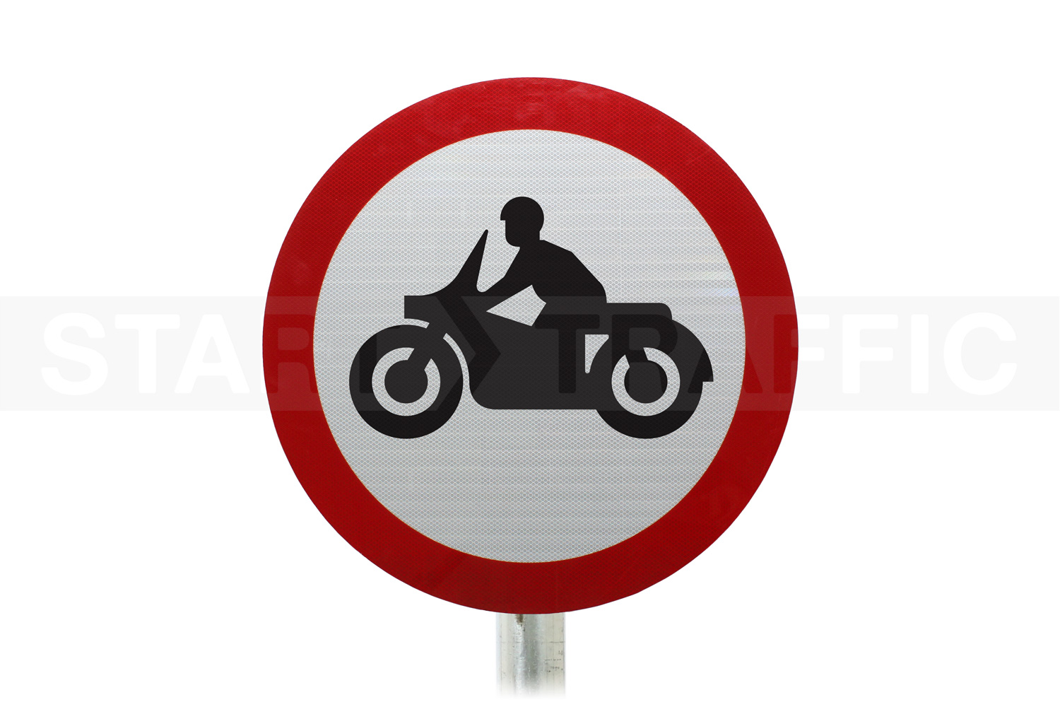solo motorcycles Prohibited Post Mounted Sign 